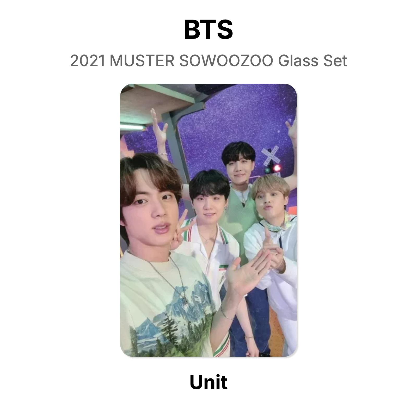 BTS 2021 MUSTER SOWOOZOO Glass Set Official Photocard Unit 02
