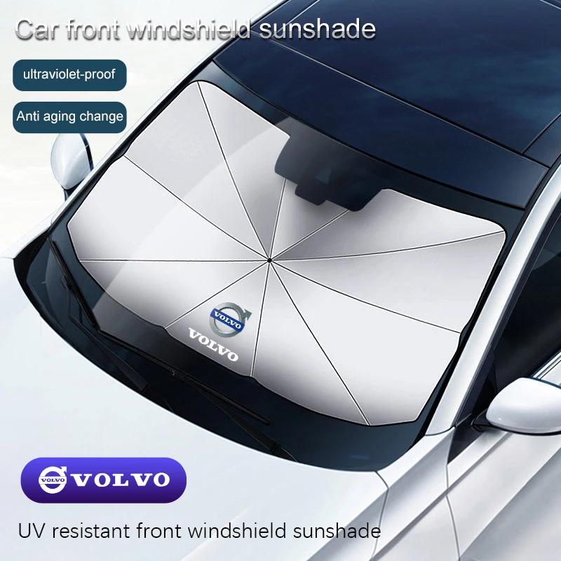 Auto Frontscheiben-Sonnenschutz Lichtabweisender Schirm für Volvo Xc60 Xc90 V40 V60 S60 V50 V90 S80 C40 XC40 V70 XC70 C30 EX90