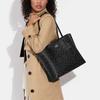 New COACH Mollie Artificial Leather Tote Bag, Shopping Bag, Shoulder Bag, Handbag Tubas Women's Black 1665-SVTSQ