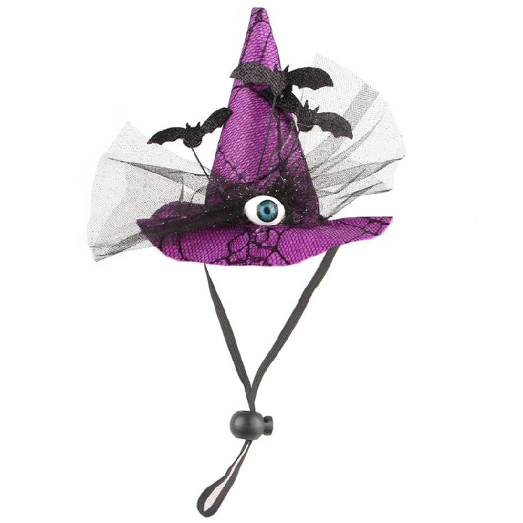 Haustier-Hexenhut Halloween-Partys Hexenhut mit elastischem Kinnband für Karnevals