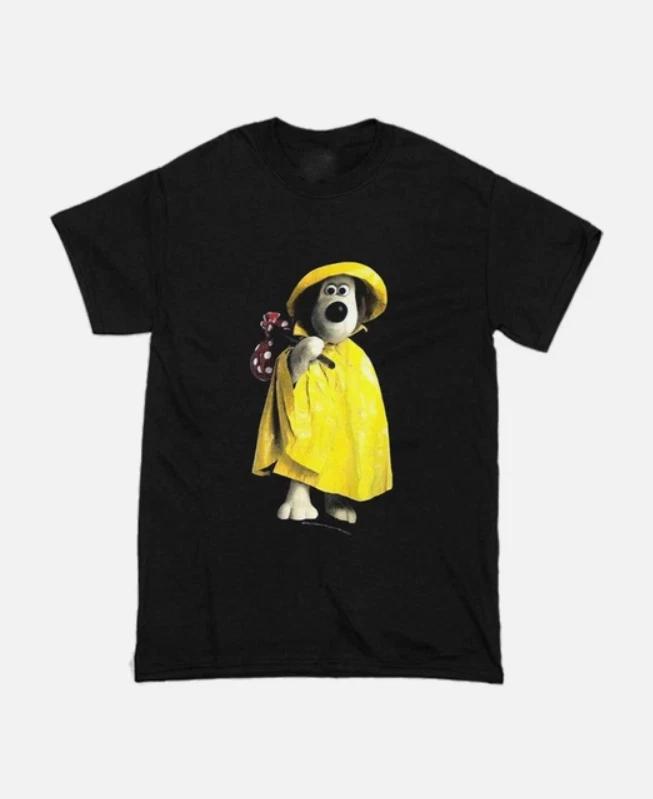 Vtg Vintage Wallace & Gromit Funny Cotton All Size Unisex Black Shirt M
