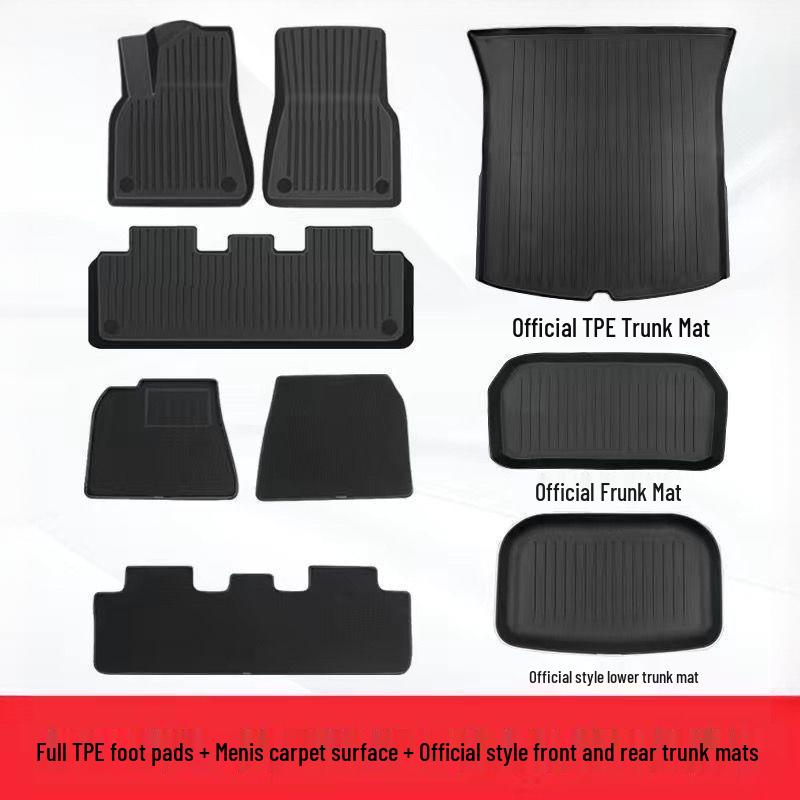 Suitable for Tesla Model Y/3: Premium TPE Floor Mats and Car Modification Accessories.