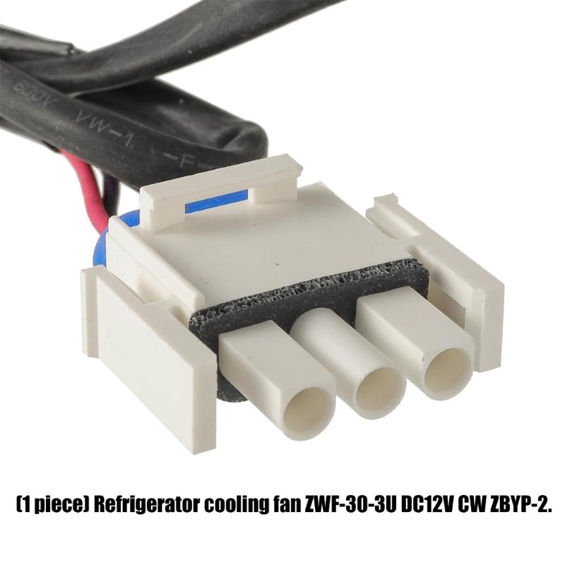 Refrigerator Cooling Fan Motor Plastic Component For ZWF-30-3U DC12V CW ZBYP-2 Refrigerator Evaporator Fan Motor