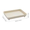 Bathroom Accessories Vanity Tray Countertop Makeup Organizer Cosmetics Storage Skincare Perfume Stand Non-Slip Metal Feet