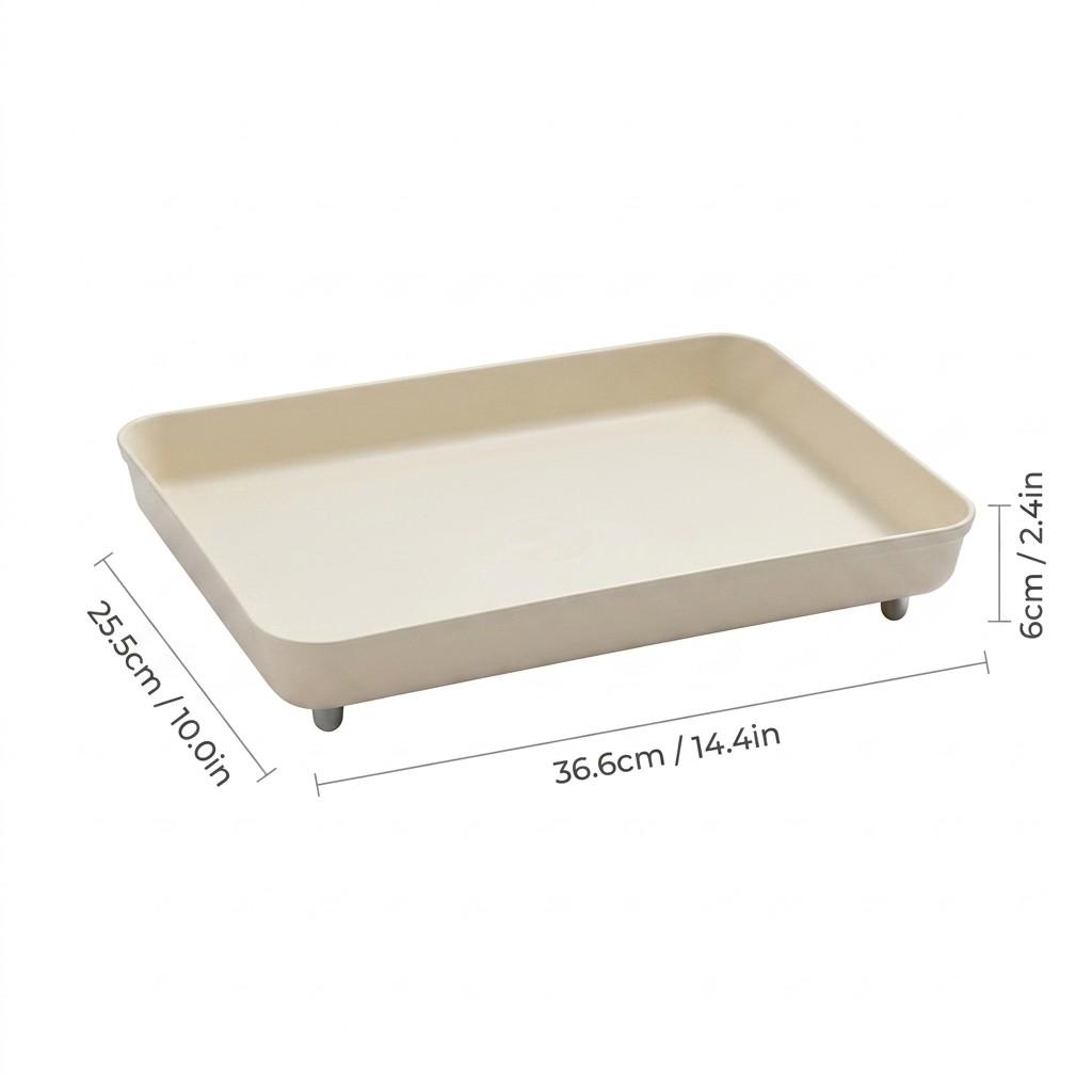 Bathroom Accessories Vanity Tray Countertop Makeup Organizer Cosmetics Storage Skincare Perfume Stand Non-Slip Metal Feet