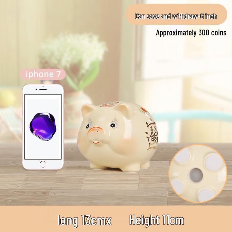 JINGRUIXIANG Hucha de Cerámica de Cerdo Linda