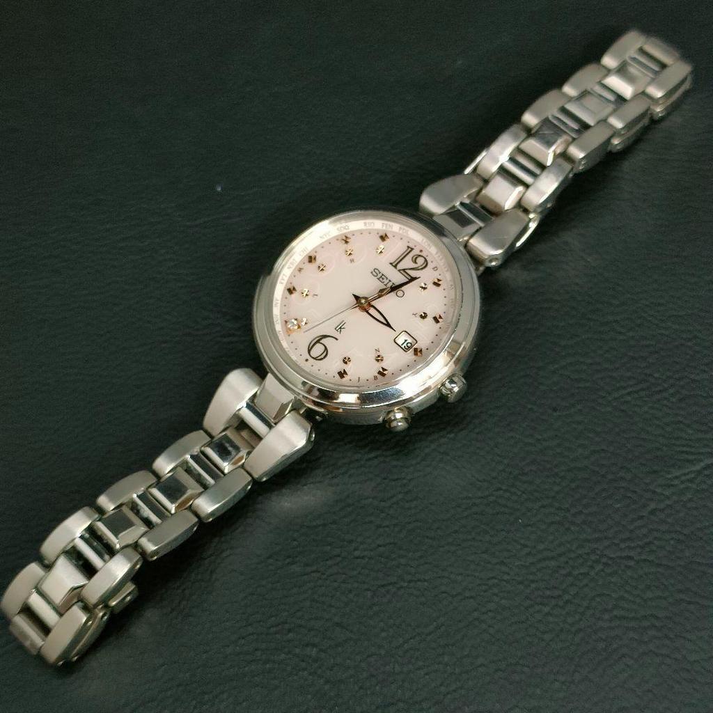 [USED] Seiko Seiko Lucia Solar Watch in Pink, Gold, and Silver