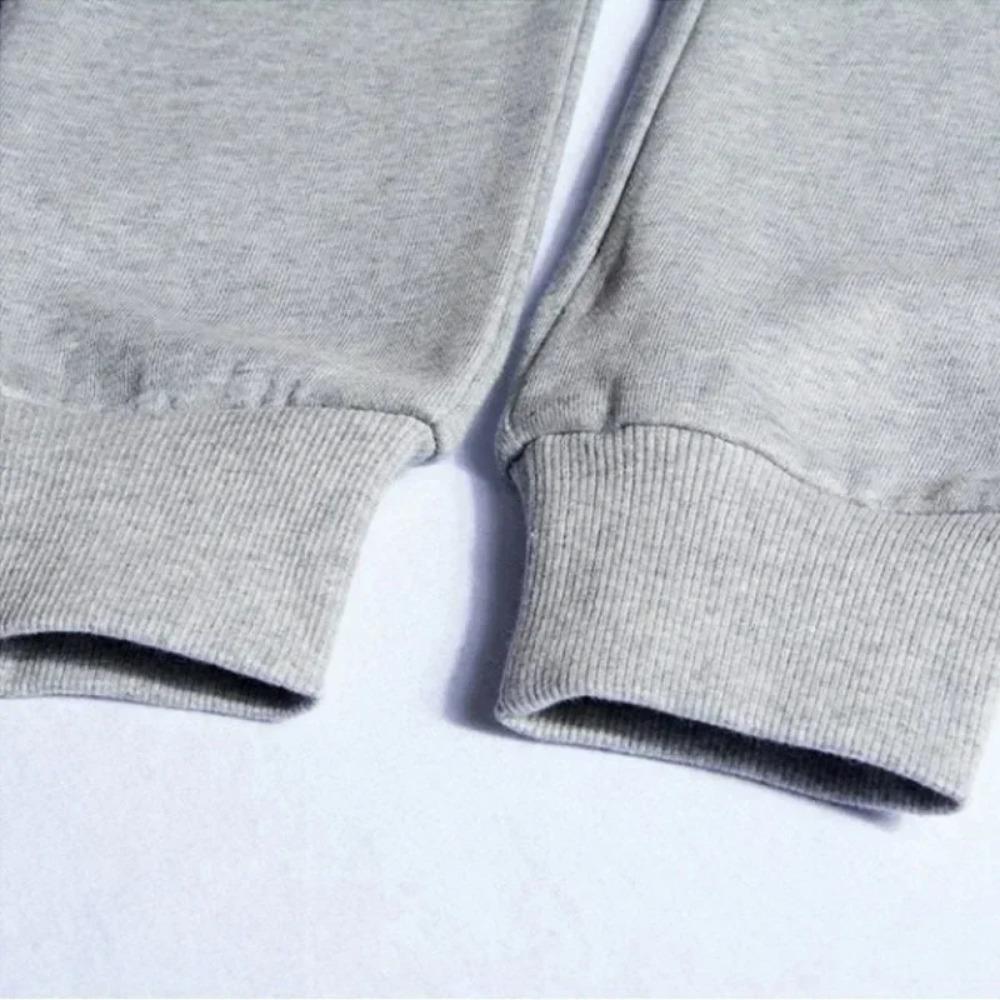 Mens Soft Comfortable Boston Print Hooded Sweatshirt Sweatpants Set Eco-friendly Thin Velvet Warm Autumn Winter Hoodies