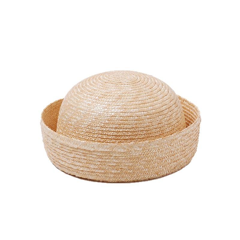 Hot-selling new straw medicine box hat niche atmosphere European and American retro natural straw straw hat summer