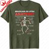 Brazilian Jiu Jitsu Anatomy Men TShirt Skeleton BJJ Techniques Funny Jiu Jitsu Gift Summer Short Sleeve Cotton Casual Tops