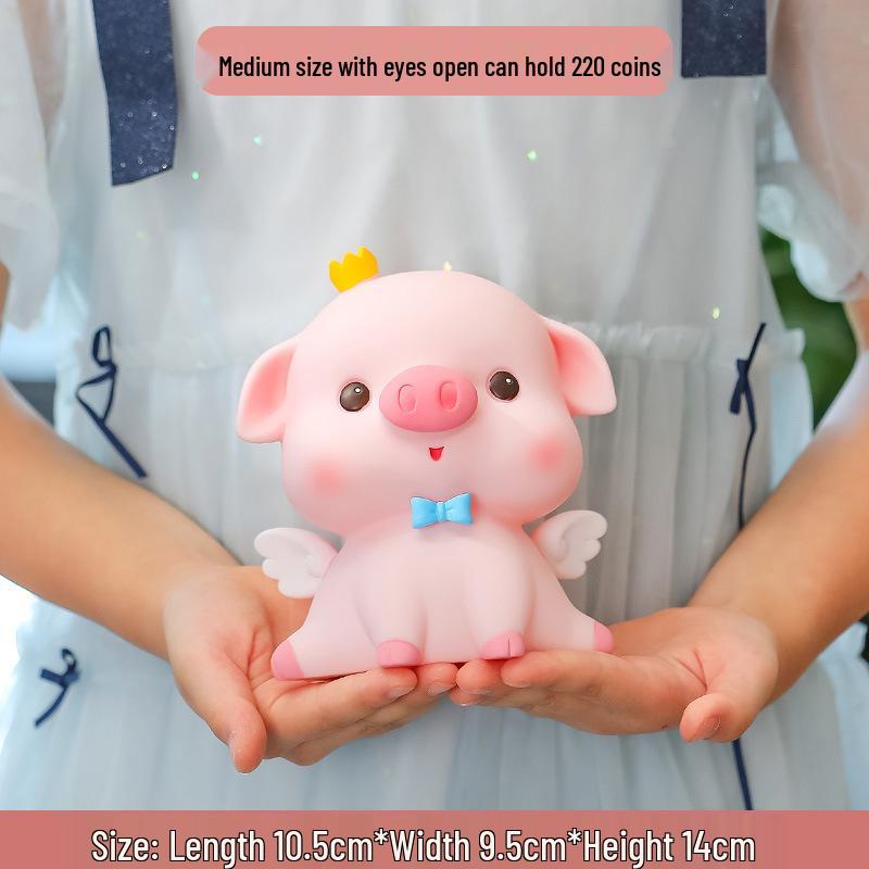 Cute Cartoon Piggy Bank - Drop-Resistant Vinyl, Ideal for Kids' Gifts: Children's Day, Valentine's, Birthdays