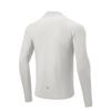 Li-Ning Soft Minimalist Solid Color Stand Collar Long Sleeve T-Shirt Men tops ATLW013-2