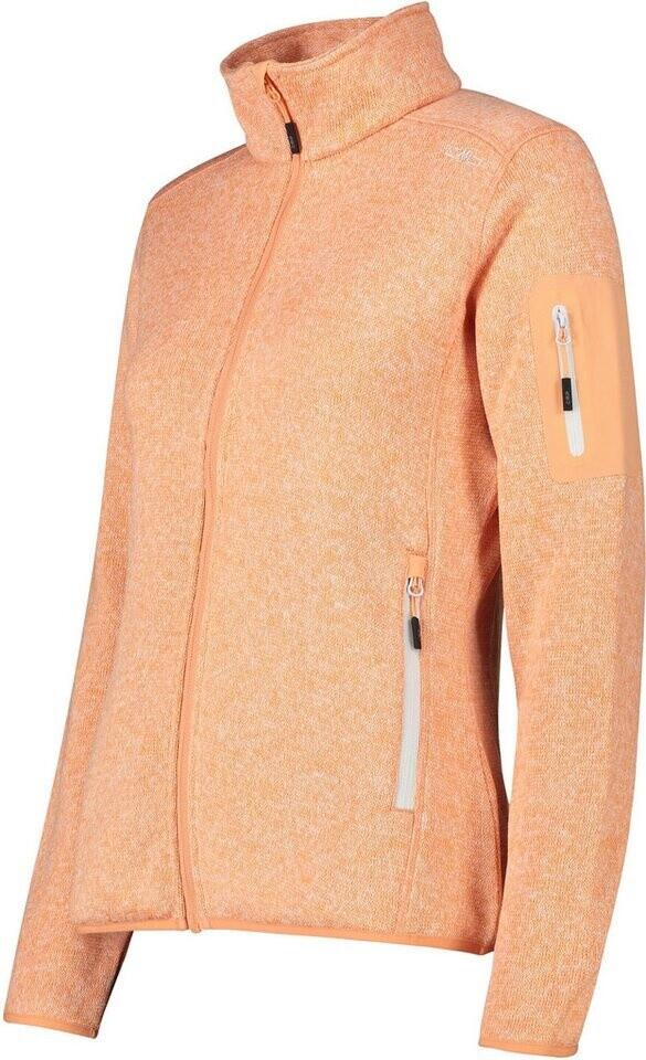 Jacket CMP Woman Fleece Jacket (3H14746) Melange Knit Jacket Fleece Jacket (3h14746-03ct) White-salmon