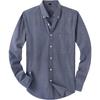 Herren Uni Oxford Langarm Button-Down-Hemd mit Brusttasche, EU-Größe Lässiges Business-Hemd für Amazon Cross-Border