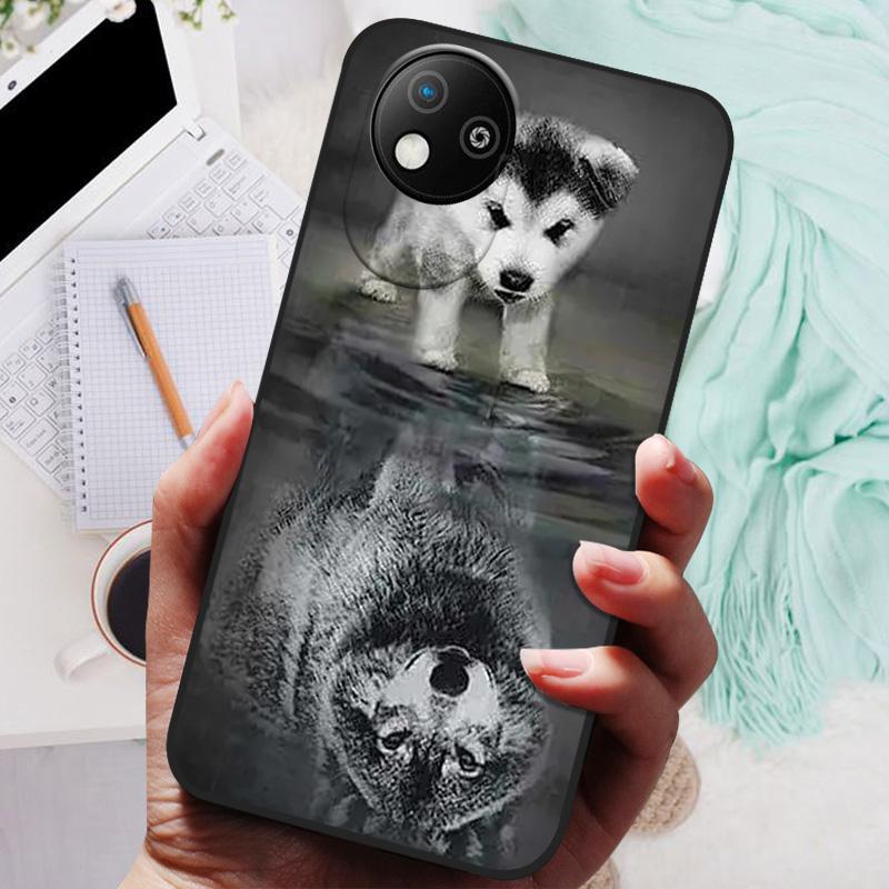 For  ZTE Blade A35 Lite Case Lion Wolf Silicone Soft Back Cover For ZTE Blade A35 Core Phone Case A35Lite 2024 Protective Shell