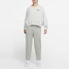 Nike Sportswear French Terry Logo Embroidered Oversized Crew Neck Sweatshirt Women Tops Grey DR7837-025