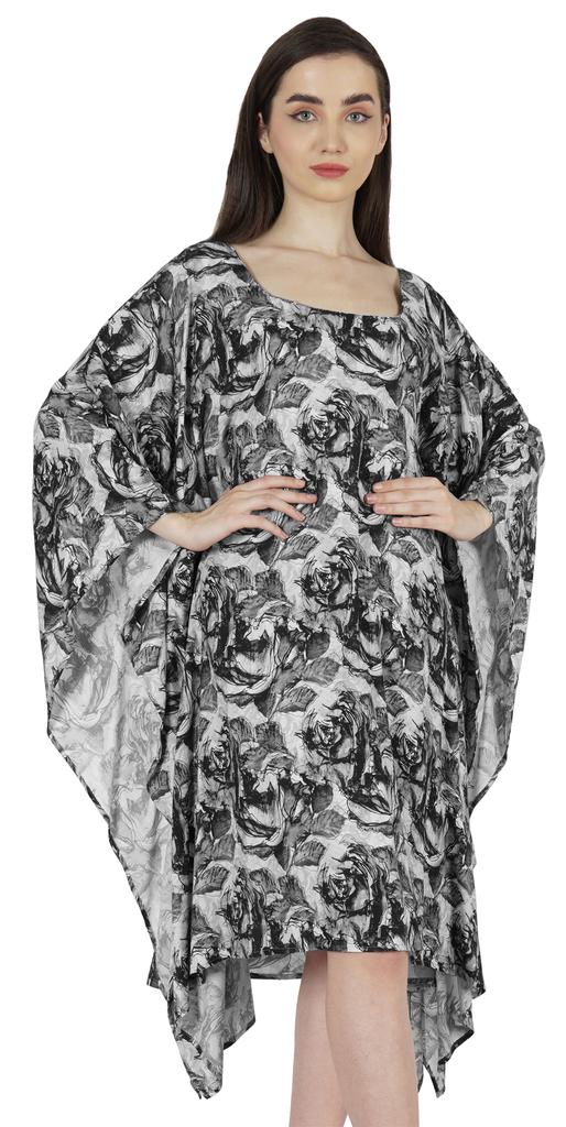 Moomaya Women  s  Short  Tunic  Kaftan  Casual Kimono Mini Beach Dress Swimsuit Cover Up
