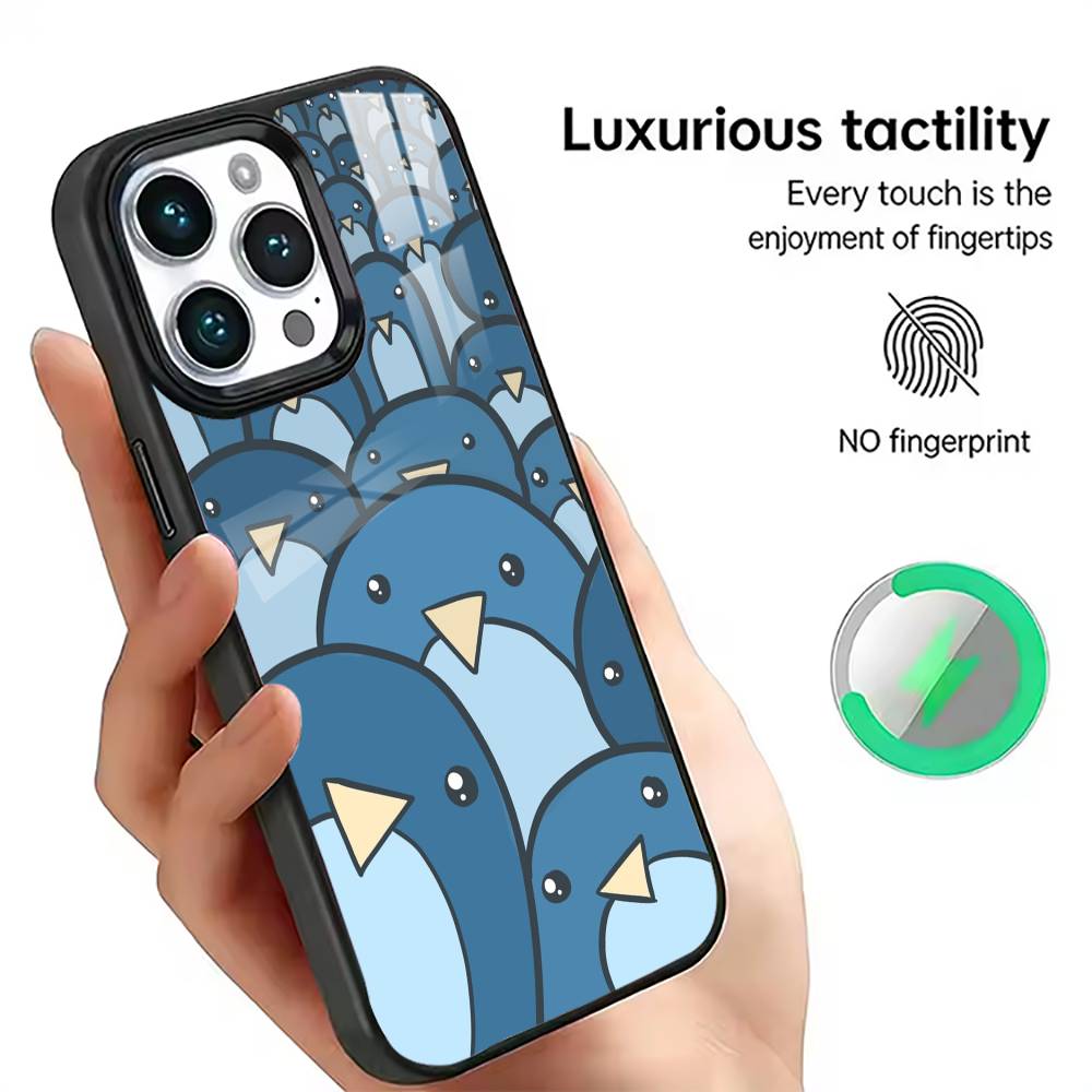 Niedliche Pinguin Handyhülle Für iPhone17,16,15,14,13,12,11 Plus,Pro Magnetisch Für Magsafe Kabelloses Laden
