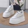 Fashion 10CM Microfiber Leather Platform Wedge High Brand Women Platform Wedge Sandals Flats Chunky Sneakers Vulcanize Hollow Shoes