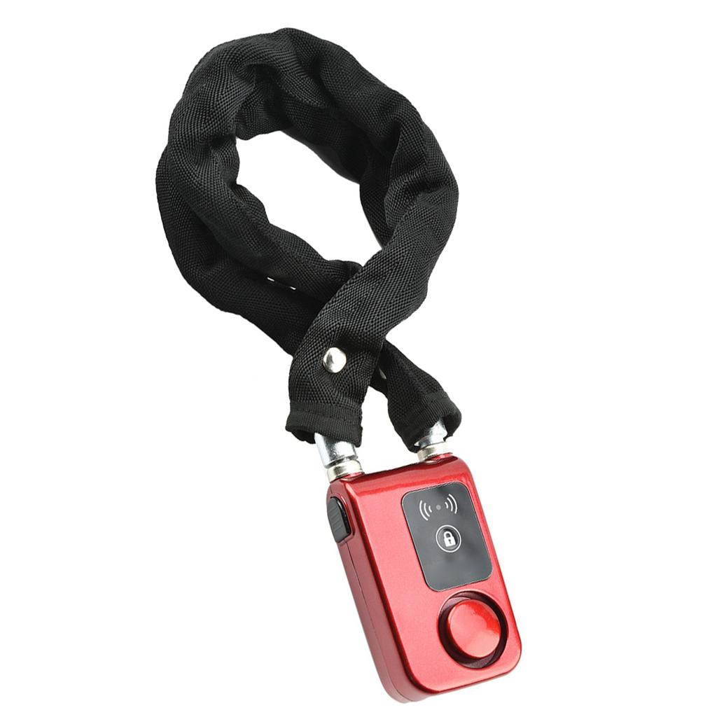 Y797G Vattentätt Smart Bluetooth Cykelkedjelås Stöldskydd Smartphonekontroll Lås Rött