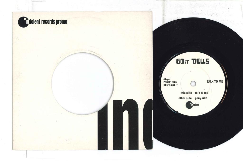 7inch Record 60FT DOLLS - Talk To Me DOLE035 Indolent Record 1996 UK Rock Used