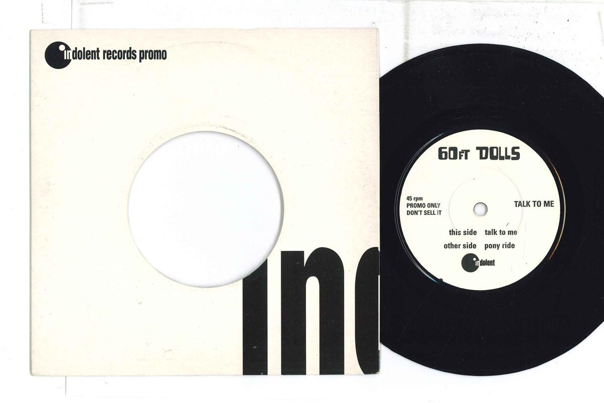 

7inch Record 60FT DOLLS - Talk To Me DOLE035 Indolent Record 1996 UK Rock Used