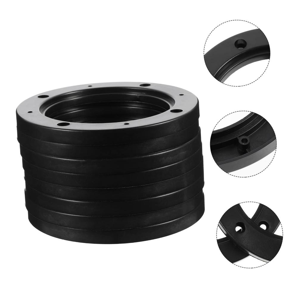 JEWEDECO 4 Pairs Car Speaker Spacer Ring Pair Durable Easy Installation