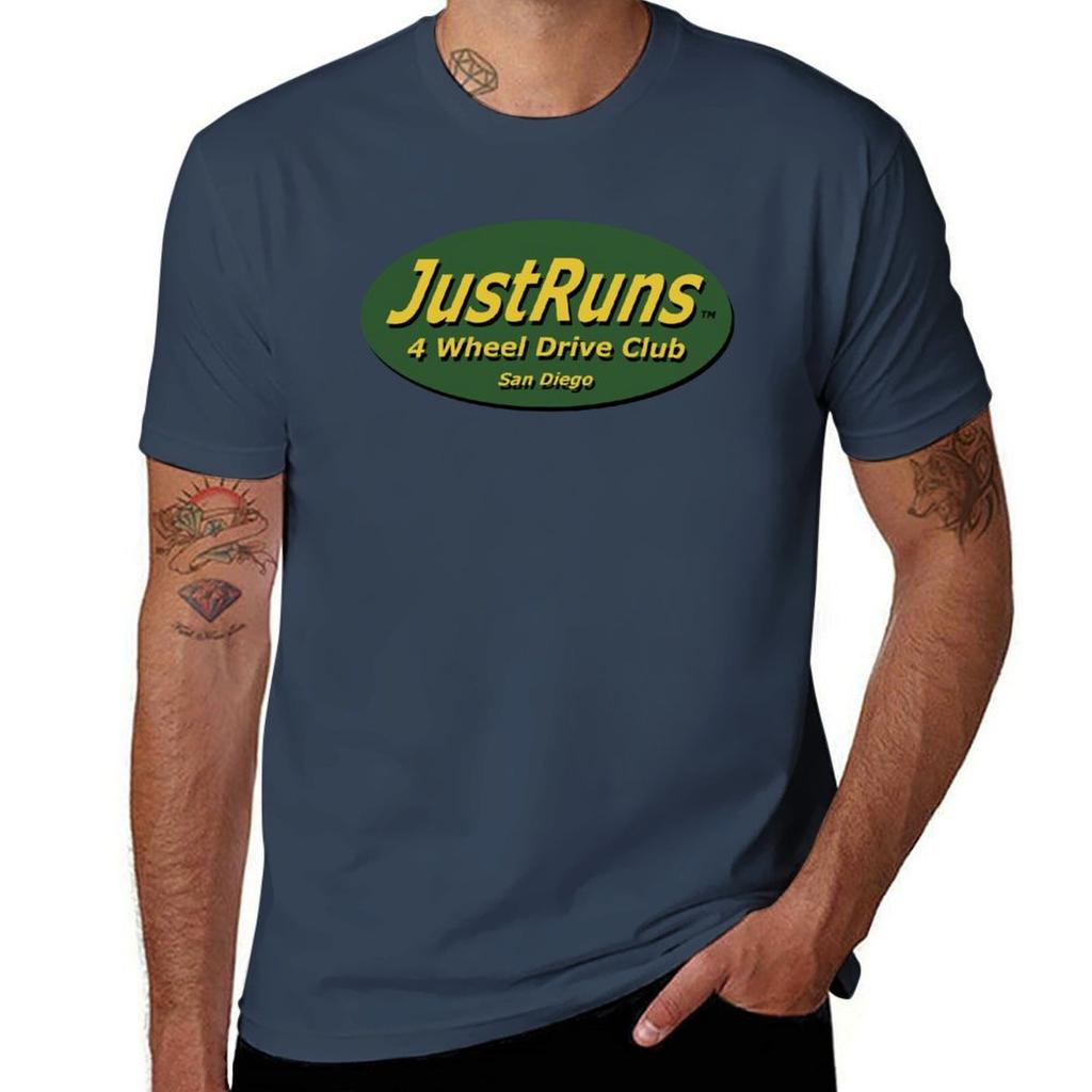 Justruns Logo Tshirt Big Size Daily Wear Tshirt