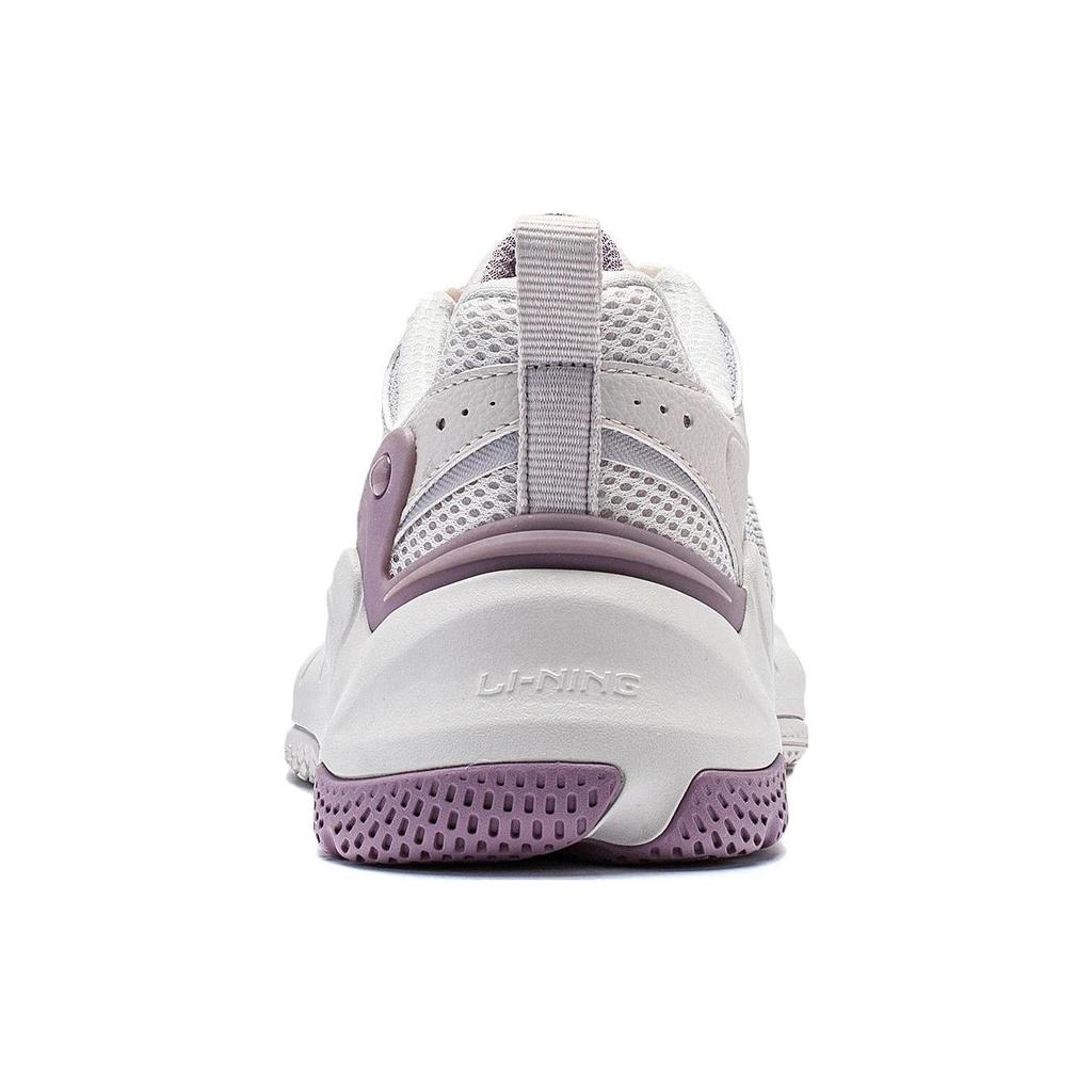 Li Ning Chaussures Décontractées Basses Collection Vie Sportive Femme Sable Blanc Gris AGCT392-3
