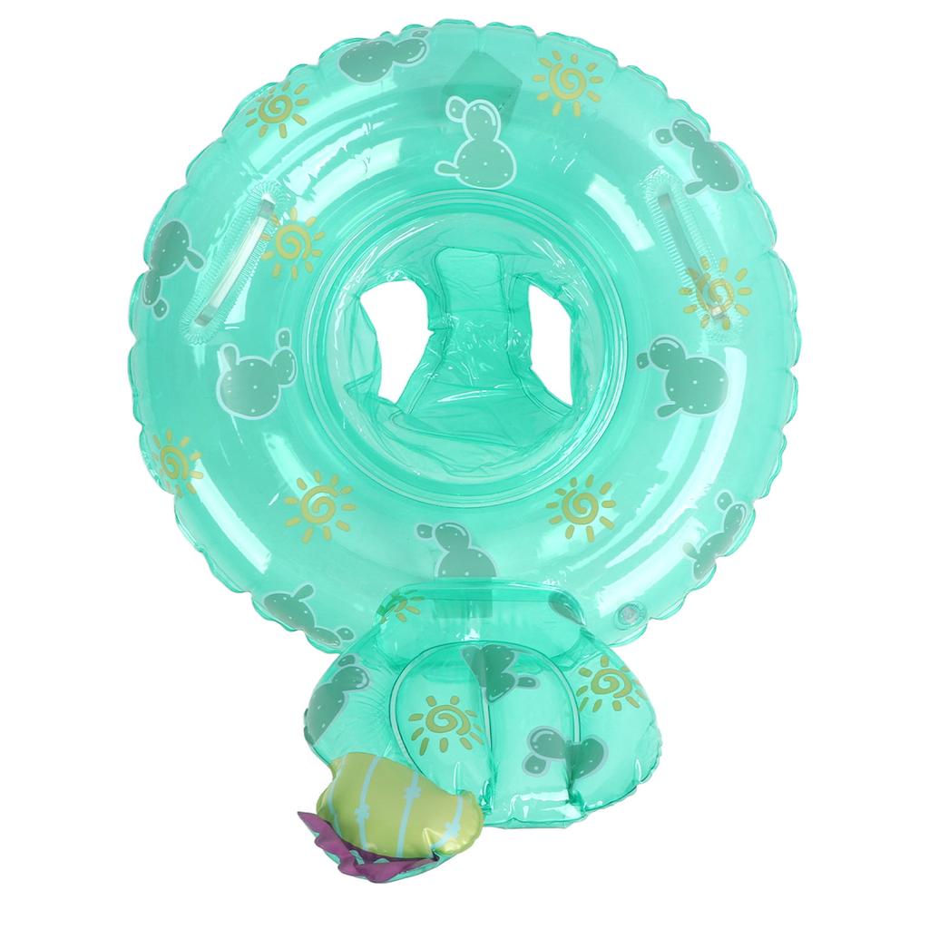 Kinder PVC Süßer Grüner Kaktus Schwimmring Kind Aufblasbarer Schwimmbecken Schwimmring mit Sitz Doppelgriff