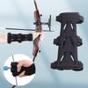 Archery Arm Kyudo Arm Forearm Adjustable Archery Finger Recurve Bow for Competition and Black [2-Piece Set] Guards, Guards, Protectors, Gloves,