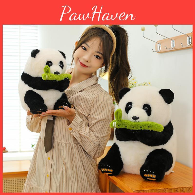 Bamboo Toy Panda Animal Stuffed Plush Cartoon Dolls Children Birthday Gifts