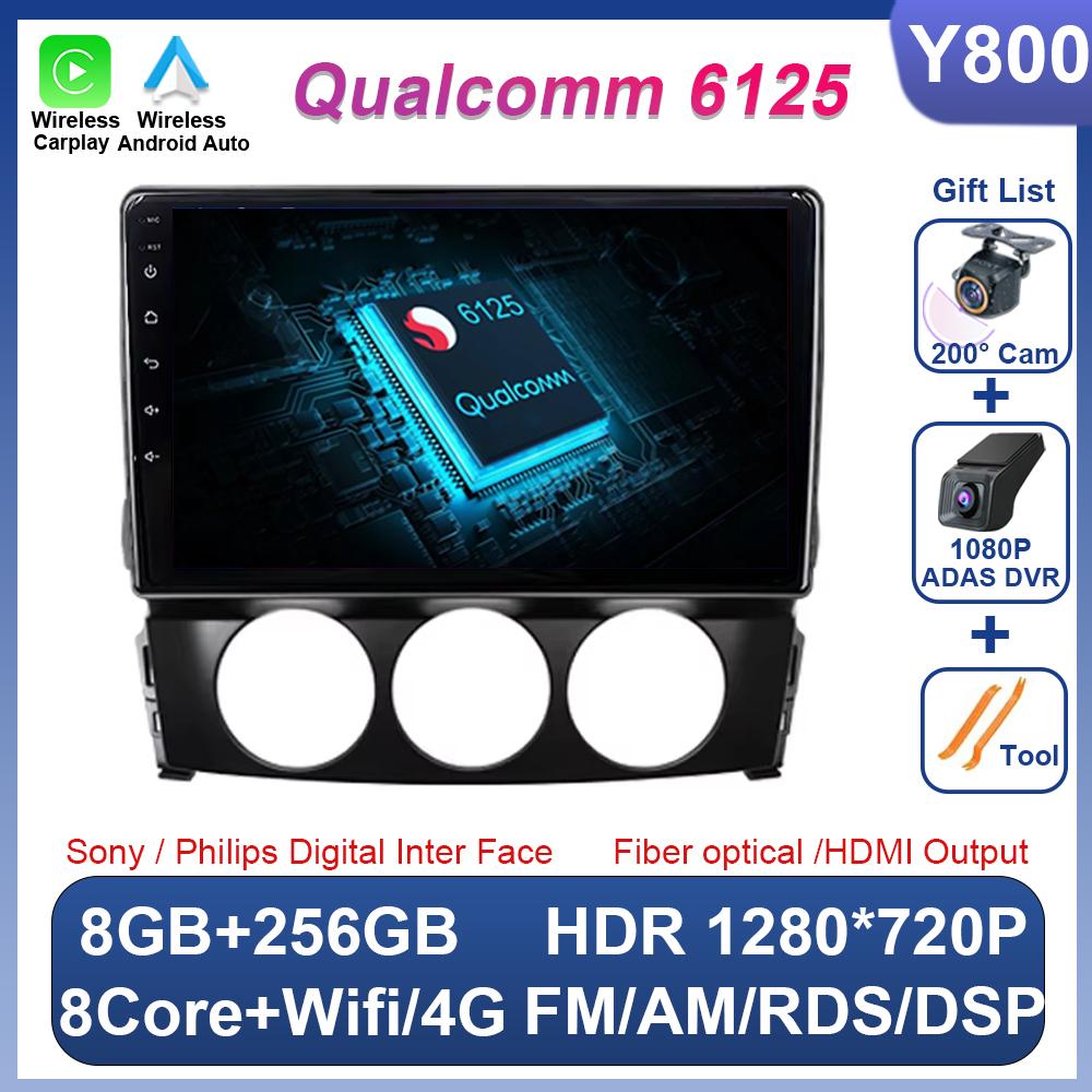 Car Android For Mazda Mx-5 2009-2013 2 Din Multimedia Video Player Carplay GPS Navigation Bluetooth 8 Core 9 Inch 5G