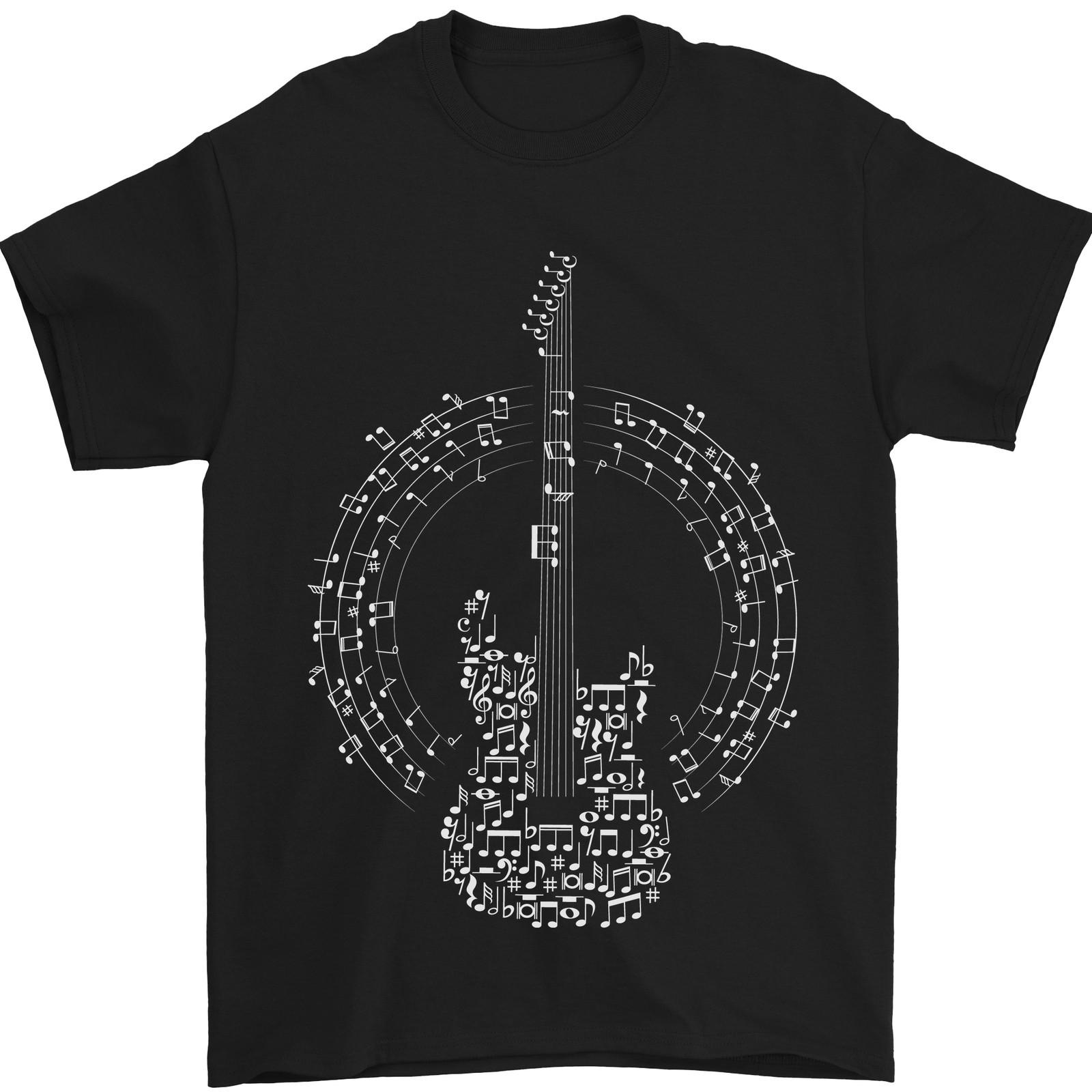 26 Guitar Notes Electric Guitarist Player Rock Mens T-Shirt 100% Cotton Unisex T-Shirt XXL