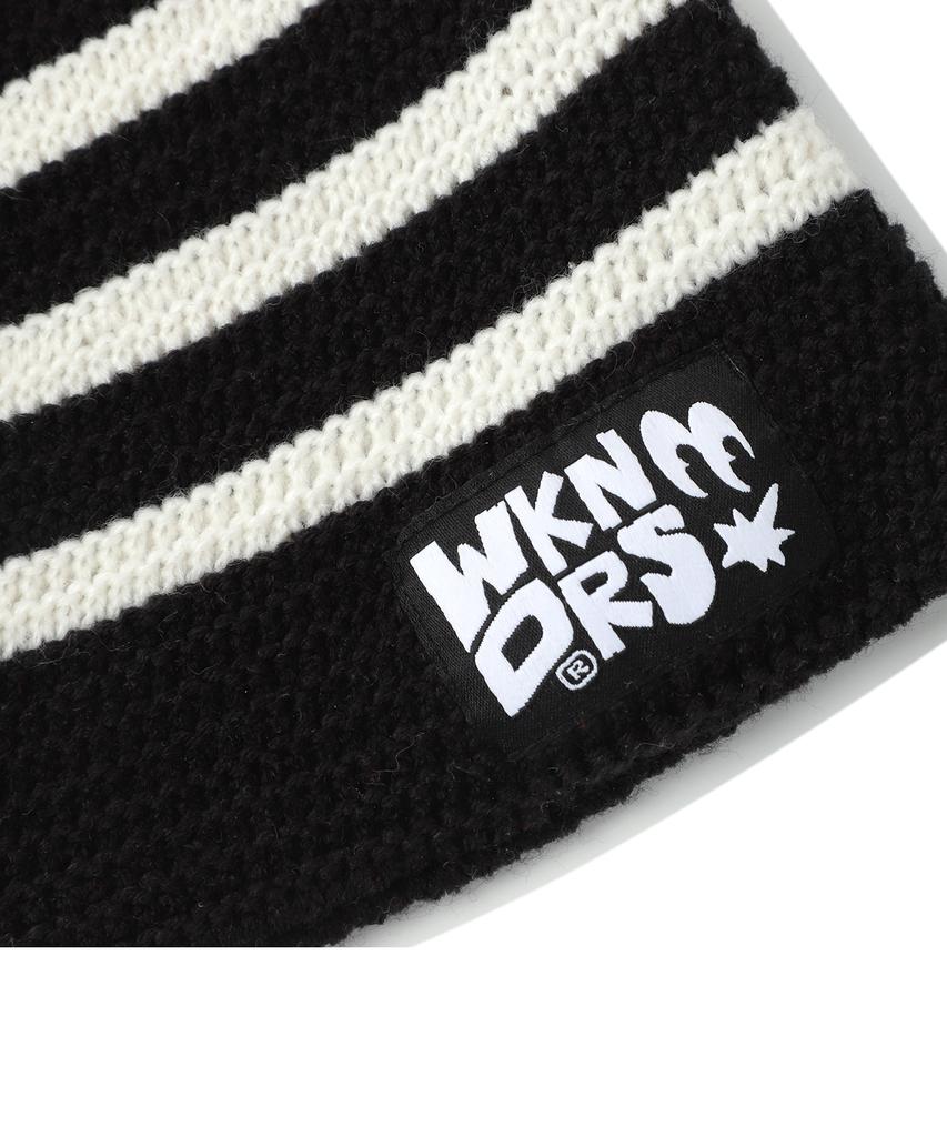 WKNDRS Striped Beanie (Black)