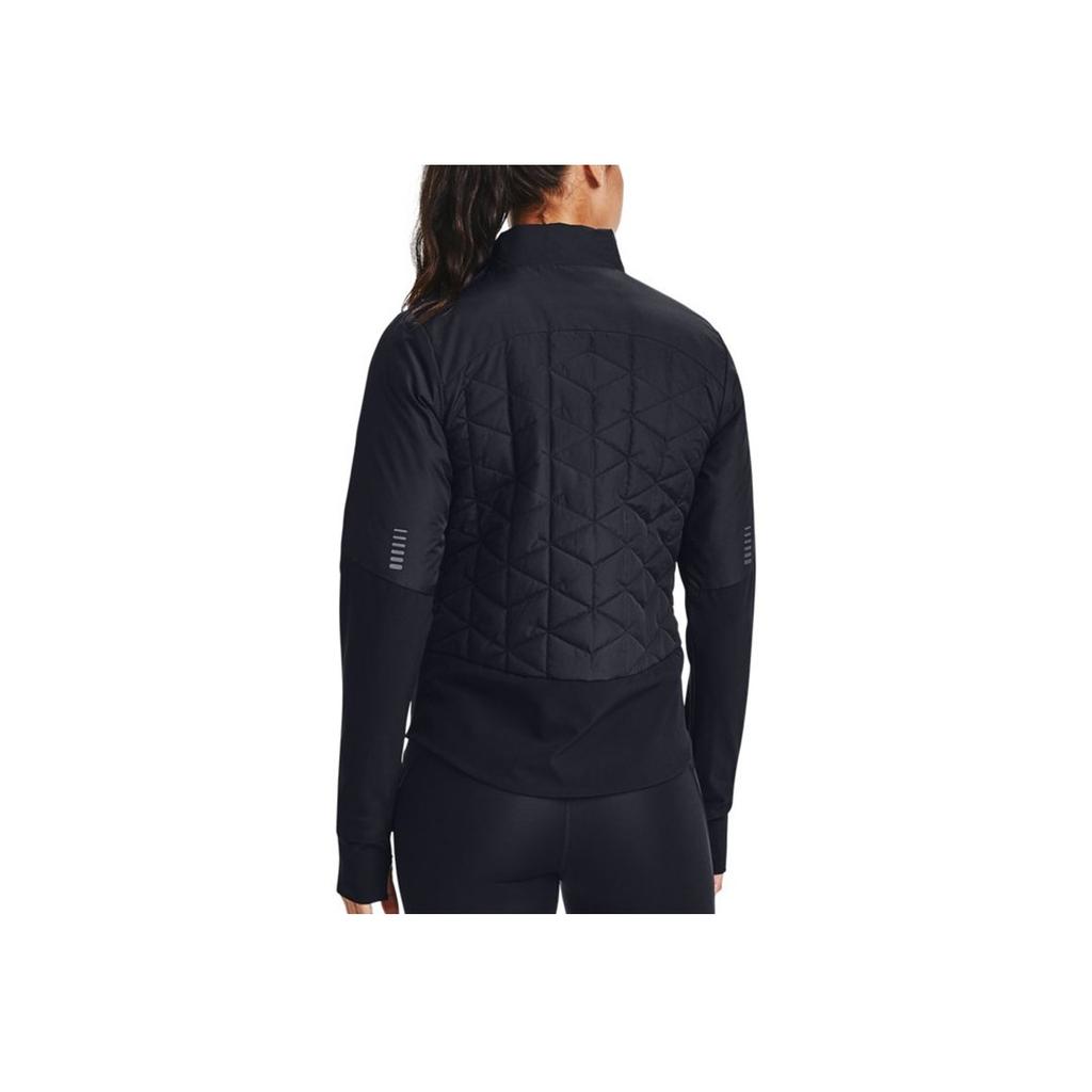 Under Armour Cg Reactor Run Hybrid Solid Color Sports Warm Jacket Women Jacket Black 1355809-001