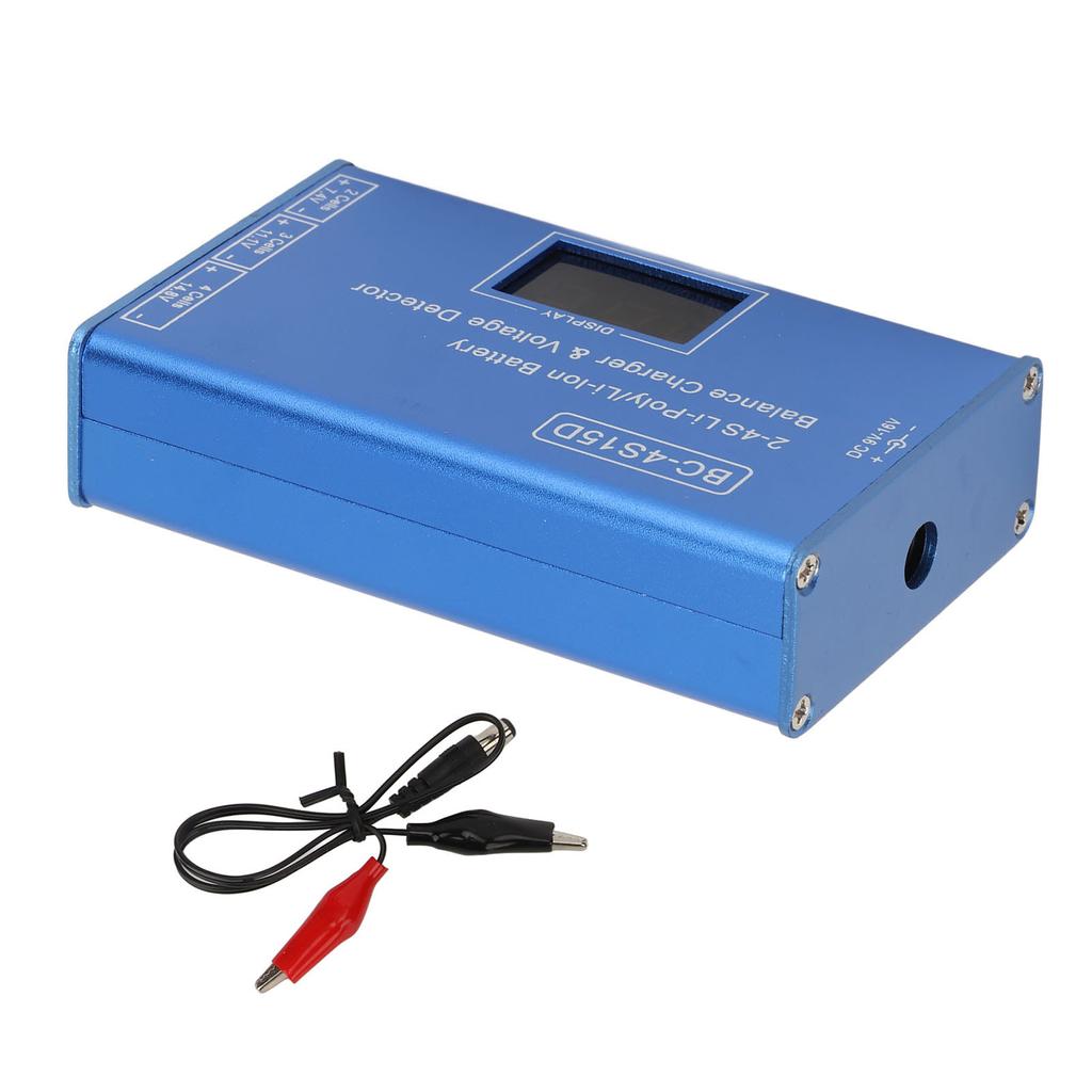 Battery Balance Charger 2‑4S Voltage Tester Digital Display AC 100‑240V for Lithium Batteries US Plug