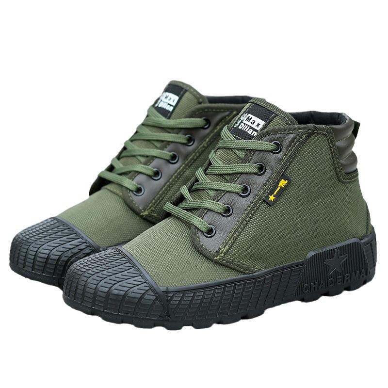 Star Generation High- und Low-Top-Trainingsschuhe Befreiungsschuhe Camouflage-Schuhe Gummischuhe Baustellen-Schuhe Rutschfeste Canvas-Schuhe