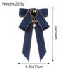 Luxulry Alloy Bow Tie Jewelry Accessories Rhinestone Crystal Rhinestone Bowtie Neck Decoration Bowknot Brooches