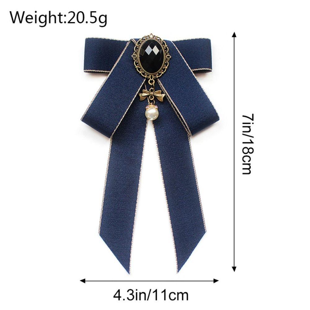 Luxulry Alloy Bow Tie Jewelry Accessories Rhinestone Crystal Rhinestone Bowtie Neck Decoration Bowknot Brooches