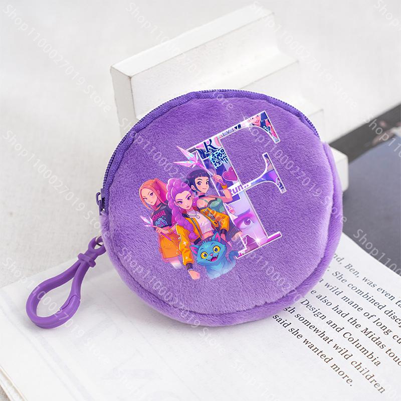 K Pop Demon Hunters Jenter Myntpung Barn Søt Bokstav Tegneserie Trykk Stor Kapasitet Kosmetikkveske Bærbar Håndveske Barn Gaver