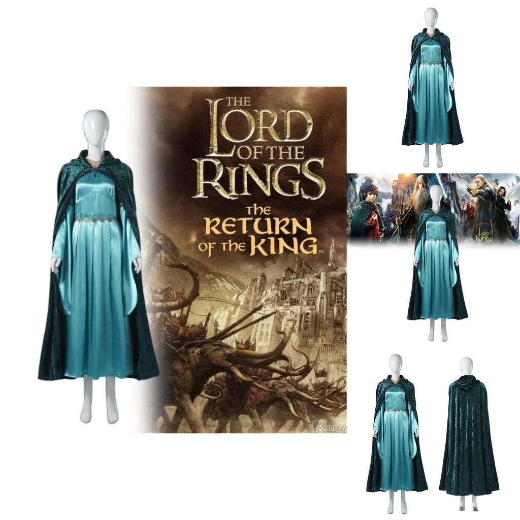 Exquisite Blue Cosplay Dress Set For Elven Princesses Perfect For Fantasy Themed Events And Celebrations