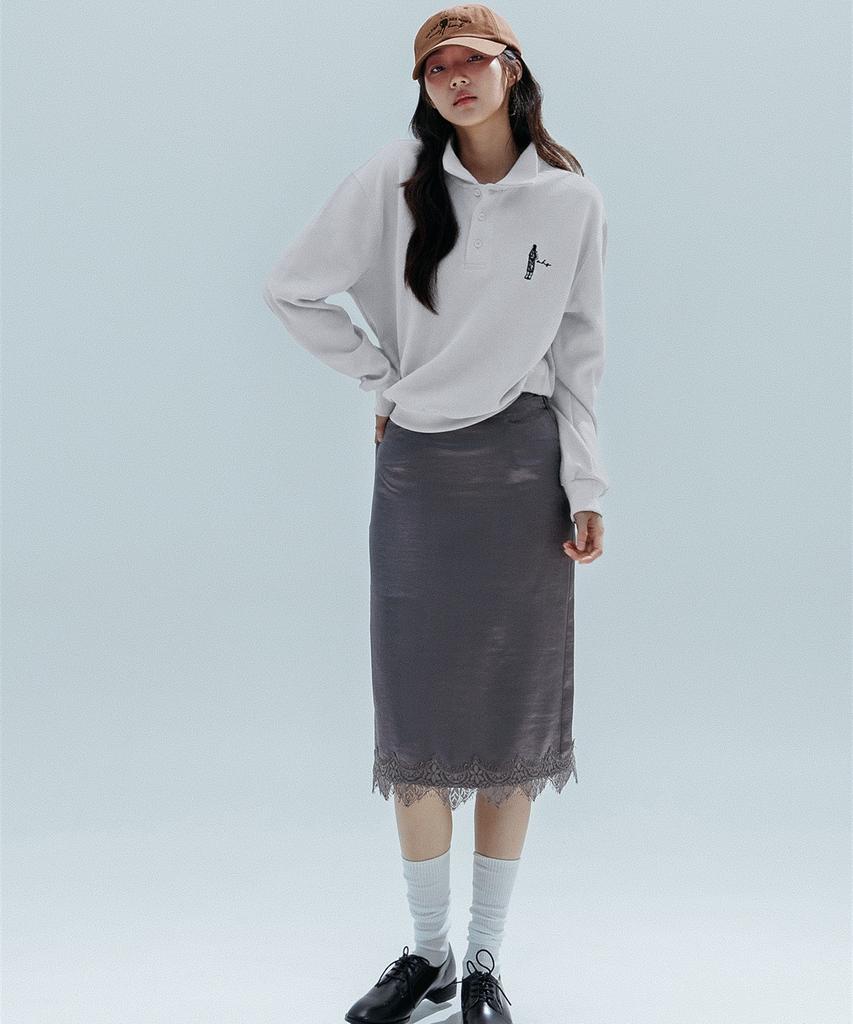 ANNEHEARTS Color Block Pk Sweatshirt_Ivory