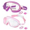 Children's Large Frame Swim Goggles with Nose Cover, Waterproof Anti-Fog, for Boys and Girls