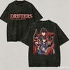 Drifters Washed T Shirt Anime Lover Harajuku New Model Oversized Unisex High Quality Vintage Loose Plus Size Couples Classic Tee