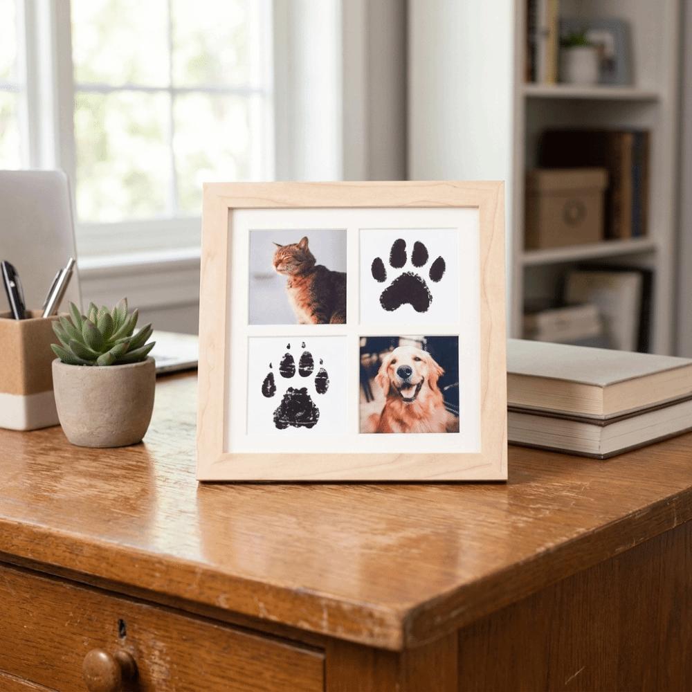 Inkless Pet Paw Print Kit Density Board Pet Footprint Keepsake Kit Remembrance Gift