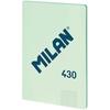 Cahier Collé MILAN - Papier Quadrillé - 48 Feuilles A4 - Série 1918 - Vert