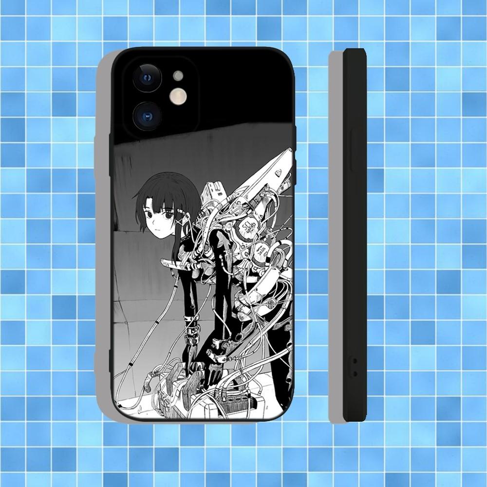 Serial Experiments Lain  Phone Case For iPhone 16,15,14,13,12,11,Pro,Max,Plus,X,XS,XR,SE,8,7,Mini,Soft Silicone Black Case