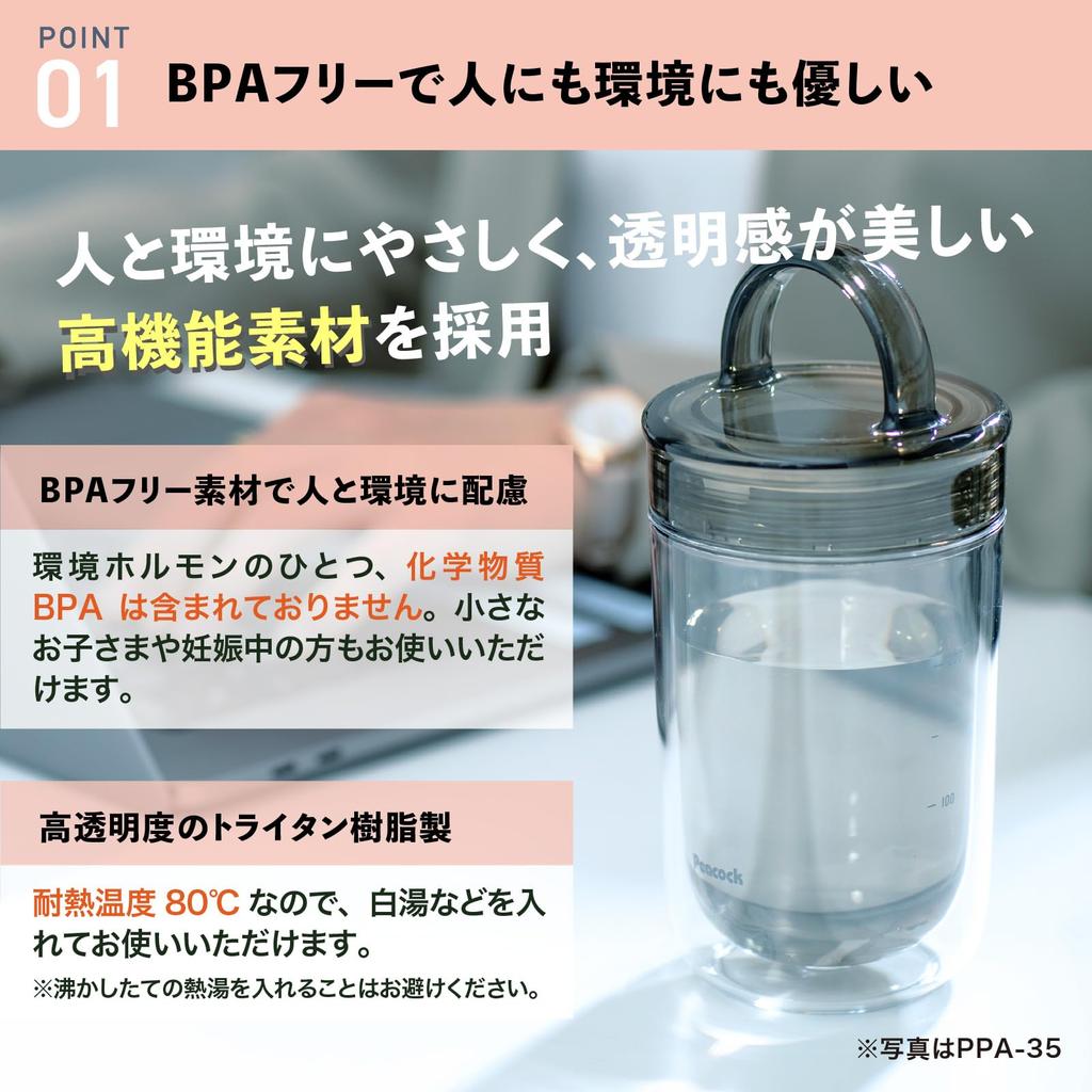 Clear Bottle 480ml Brick Water Bottle Lightweight Shaker XR The-peacock PPA-50