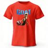Basketball GOAT Sports Cotton Short Sleeves Men Casual Loose Breathable Sports T-shirt Anime Movie Tops